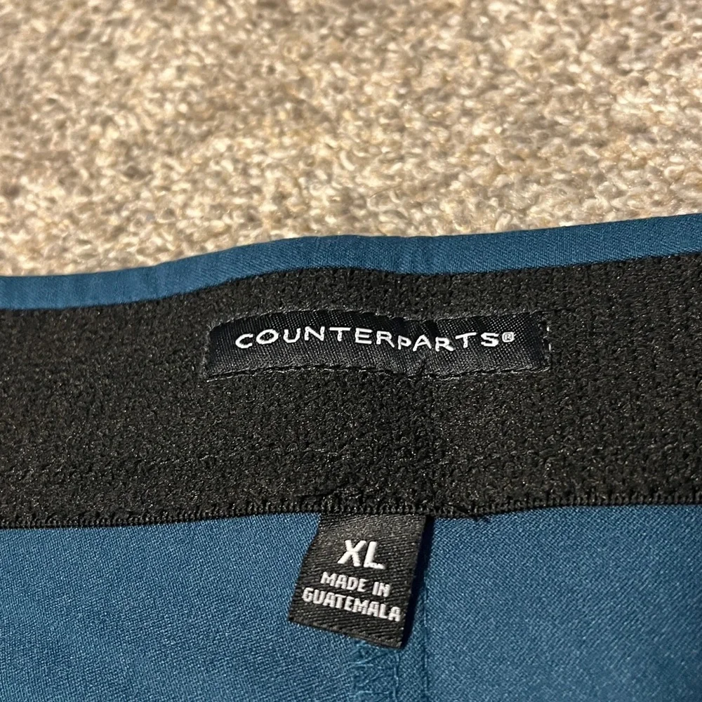 Counterparts Teal Pants with Gold Accents - Picture 2 of 11